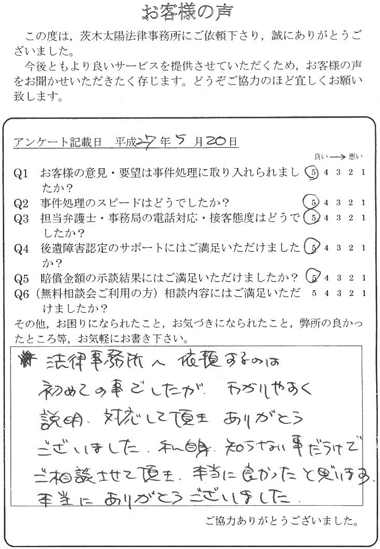 分かりやすい説明と対応